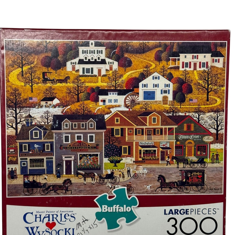 Buffalo Charles Wysocki Hawkriver Hollow 300 Large Piece Puzzle Complete - Picture 6 of 15